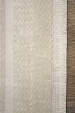 Wyken  Çerçeveli Krem Akrilik Makine Halısı - Görsel 3