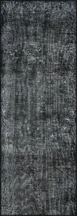 Barris Klasik Siyah Polyester ve Pamuklu Yıkanabilir Kaydırmaz Taban Dijital Baskı Halı - Görsel 3