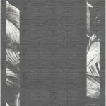 Triana Çerçeveli Gri Polyester ve Pamuklu Yıkanabilir Kaydırmaz Taban Dijital Baskı Halı