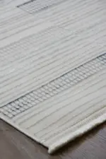 Busco Modern Krem Polyester Makine Halısı - Görsel 2