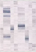 Labaro Çizgili Beyaz Taft Akrilik Pamuk Tabanlı Makine Halısı