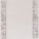 Falerii Çerçeveli Krem Taft Akrilik Pamuk Tabanlı Makine Halısı Falerii Çerçeveli Krem Taft Akrilik Pamuk Tabanlı Makine Halısı