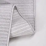 Civita Çizgili Gri Taft Akrilik Pamuk Tabanlı Makine Halısı - Görsel 3