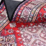 Pastena Klasik Eskitme Multi Polyester ve Pamuklu Kaydırmaz Tabanlı Dijital Baskı Halı - Görsel 4