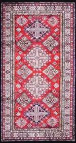 Pastena Klasik Eskitme Multi Polyester ve Pamuklu Kaydırmaz Tabanlı Dijital Baskı Halı