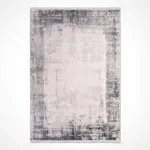 Stumio Çerçeveli Gri Akrilik Kaydırmaz Taban Makine Halısı - Görsel 2