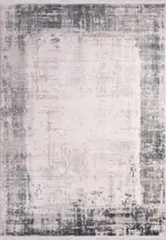 Stumio Çerçeveli Gri Akrilik Kaydırmaz Taban Makine Halısı