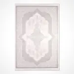 Pietro Klasik Göbekli Krem Akrilik Kaydırmaz Taban Makine Halısı - Görsel 2