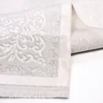 Pietro Klasik Göbekli Krem Akrilik Kaydırmaz Taban Makine Halısı - Görsel 5