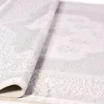 Pietro Klasik Göbekli Krem Akrilik Kaydırmaz Taban Makine Halısı - Görsel 4