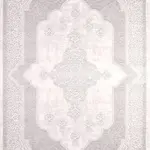 Pietro Klasik Göbekli Krem Akrilik Kaydırmaz Taban Makine Halısı