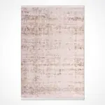 Senorbi Modern Krem Akrilik Kaydırmaz Taban Makine Halısı - Görsel 2