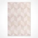 Sanluri Geometrik Krem Akrilik Kaydırmaz Taban Makine Halısı - Görsel 2