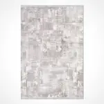 Ales Modern Gri Akrilik Kaydırmaz Taban Makine Halısı - Görsel 2