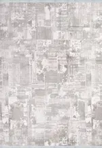 Ales Modern Gri Akrilik Kaydırmaz Taban Makine Halısı