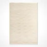 Pedaso Modern Krem İskandinav Desenli Polyester Makine Halısı - Görsel 2