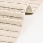 Pedaso Modern Krem İskandinav Desenli Polyester Makine Halısı - Görsel 5