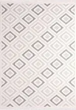 Apiro Geometrik Bej İskandinav Desenli Polyester Makine Halısı