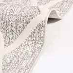 Sefro Geometrik Gri İskandinav Desenli Polyester Makine Halısı - Görsel 5