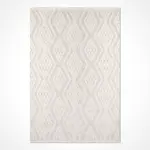 Cingoli Geometrik Krem İskandinav Desenli Polyester Makine Halısı - Görsel 2