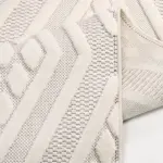 Cingoli Geometrik Krem İskandinav Desenli Polyester Makine Halısı - Görsel 6