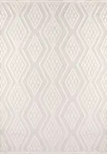 Cingoli Geometrik Krem İskandinav Desenli Polyester Makine Halısı