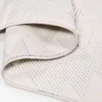 Urbino Geometrik Bej İskandinav Desenli Polyester Makine Halısı - Görsel 3