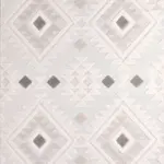 Urbino Geometrik Bej İskandinav Desenli Polyester Makine Halısı