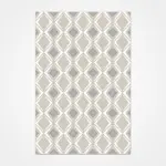 Lunano Geometrik Gri İskandinav Desenli Polyester Makine Halısı - Görsel 2