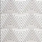 Dozza Geometrik Bej İskandinav Desenli Polyester Makine Halısı