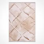 Agnone Modern Krem Taft Akrilik Makine Halısı - Görsel 2