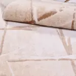 Agnone Modern Krem Taft Akrilik Makine Halısı - Görsel 4