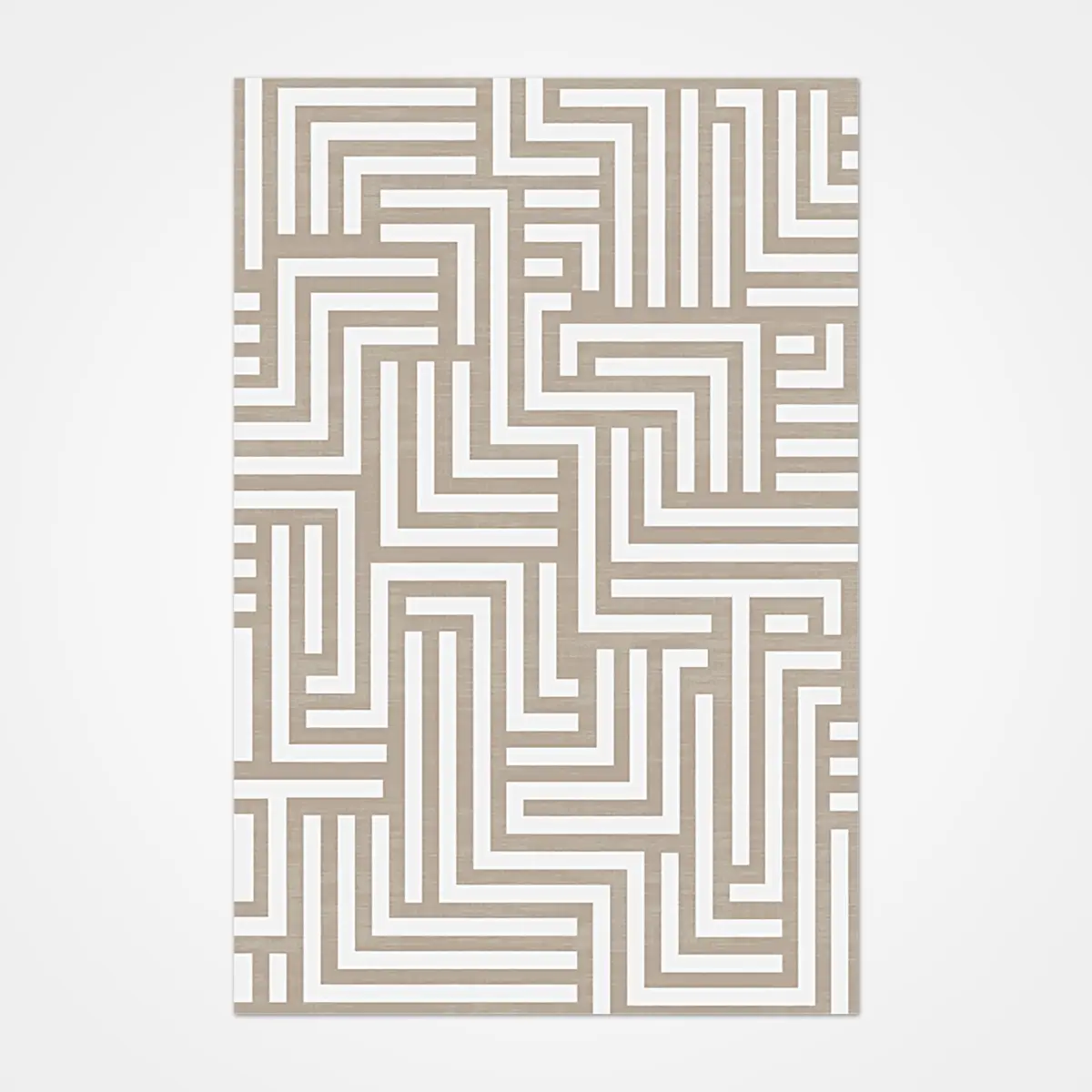 Ateleta Modern Krem Taft Akrilik Makine Halısı - Görsel 2