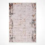 Palata Modern Bej Triko ve Akrilik İplikli Pamuk Tabanlı Makine Halısı - Görsel 2