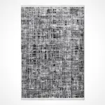 Uriri Modern Gri Triko ve Akrilik İplikli Pamuk Tabanlı Makine Halısı - Görsel 2