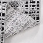 Uriri Modern Gri Triko ve Akrilik İplikli Pamuk Tabanlı Makine Halısı - Görsel 4