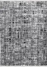 Uriri Modern Gri Triko ve Akrilik İplikli Pamuk Tabanlı Makine Halısı