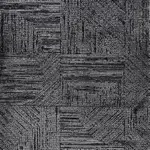 Arce Modern Siyah Triko ve Akrilik İplikli Pamuk Tabanlı Makine Halısı