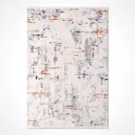 Gissi Modern Krem Taft Akrilik Makine Halısı - Görsel 2