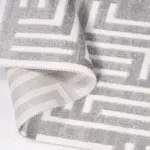 Frentano Modern Gri Taft Akrilik Makine Halısı - Görsel 4