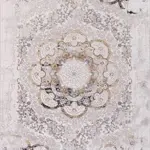 Palena Göbekli Krem Triko ve Akrilik İplikli Pamuk Tabanlı Makine Halısı