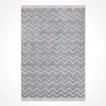 Cassaro Modern Gri Loop ve Polyester Kaydırmaz Taban Makine Halısı - Görsel 2