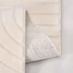 Bitonto Modern Krem Loop ve Polyester Kaydırmaz Taban Makine Halısı - Görsel 3