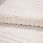 Bitonto Modern Krem Loop ve Polyester Kaydırmaz Taban Makine Halısı - Görsel 5