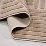 Vercelli Modern Kahverengi Loop ve Polyester Kaydırmaz Taban Makine Halısı - Görsel 4