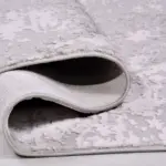 Montieri Modern Gri Triko Akrilik Pamuk Tabanlı Makine Halısı - Görsel 4