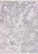 Montieri Modern Gri Triko Akrilik Pamuk Tabanlı Makine Halısı