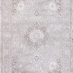 Mazzola Klasik Göbekli Krem Triko Akrilik Pamuk Tabanlı Makine Halısı