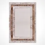 Rufina Çerçeveli Krem Viskon Akrilik Makine Halısı - Görsel 2