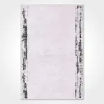 Vergato Modern Beyaz Viskon Akrilik Makine Halısı - Görsel 2